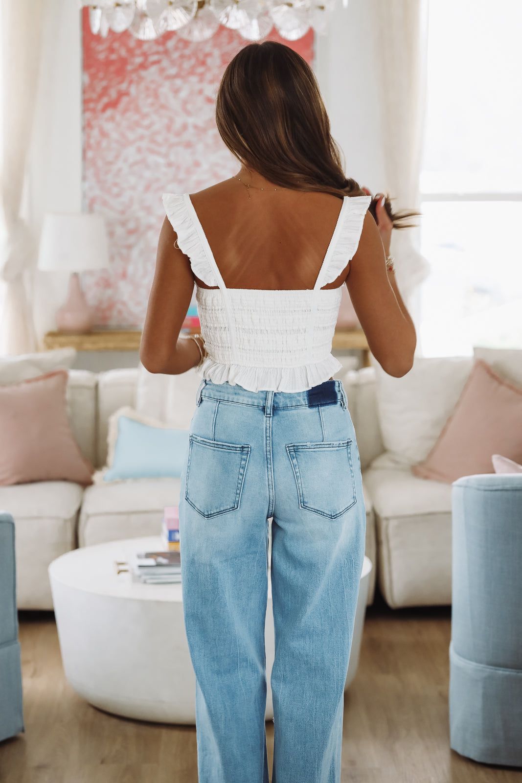Eternal Summer Crop Top - White
