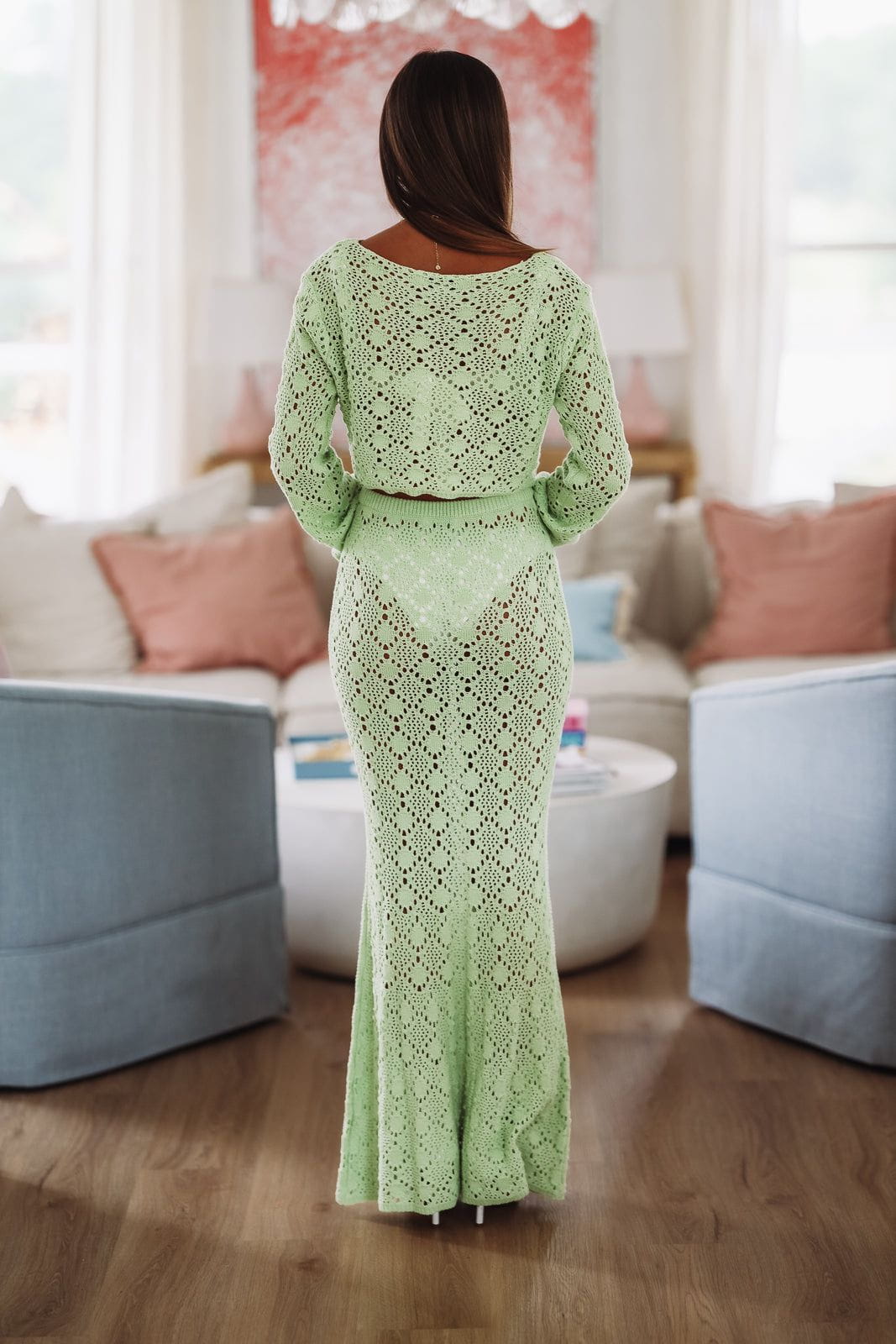 Ideal Day Off Maxi Skirt - Light Green