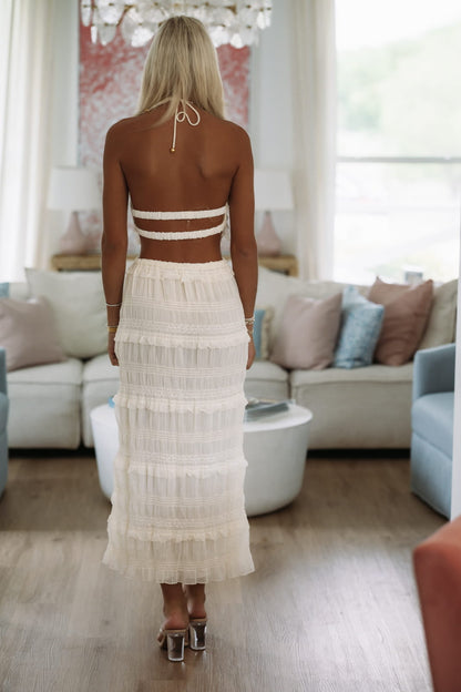 Indie Romance Maxi Skirt - Cream