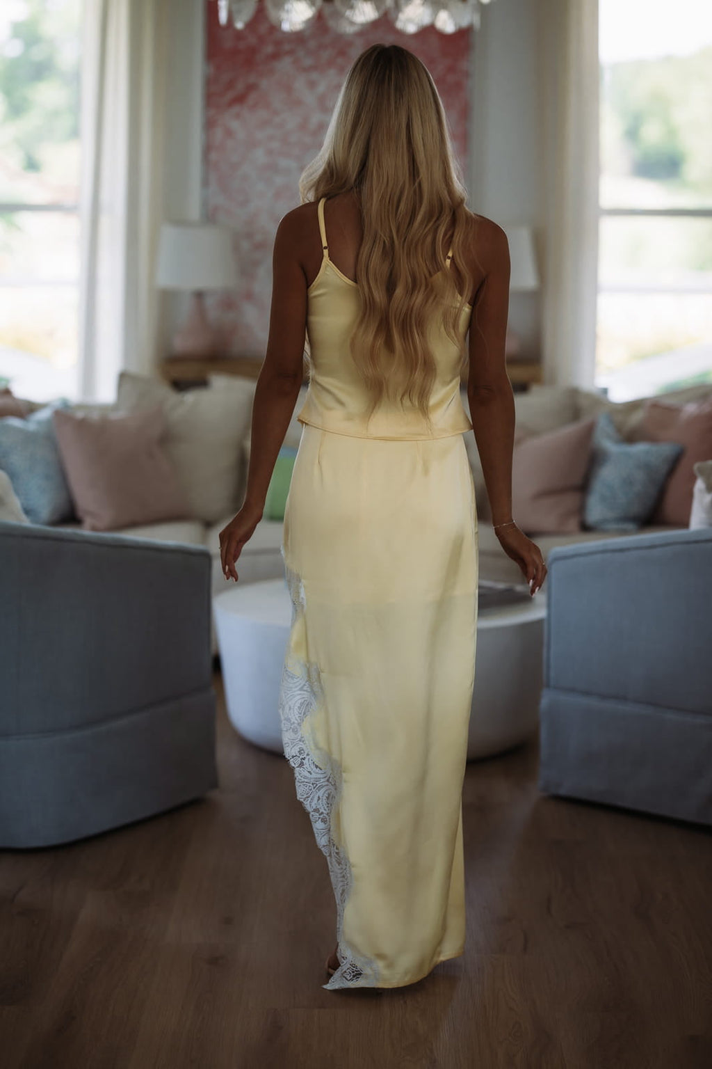 Caught Up To You Maxi Skirt - Yellow