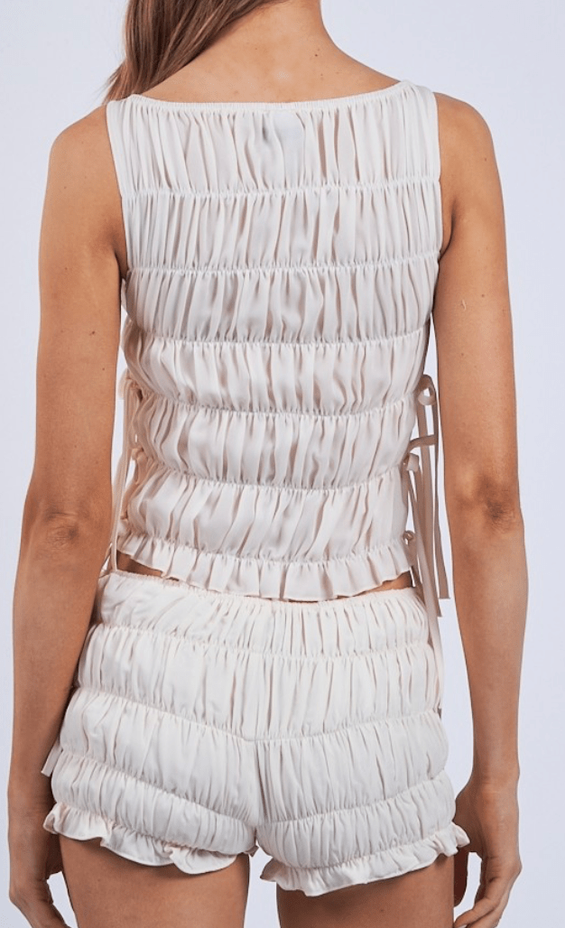 Hamptons and Beyond Micro Shorts - Ivory