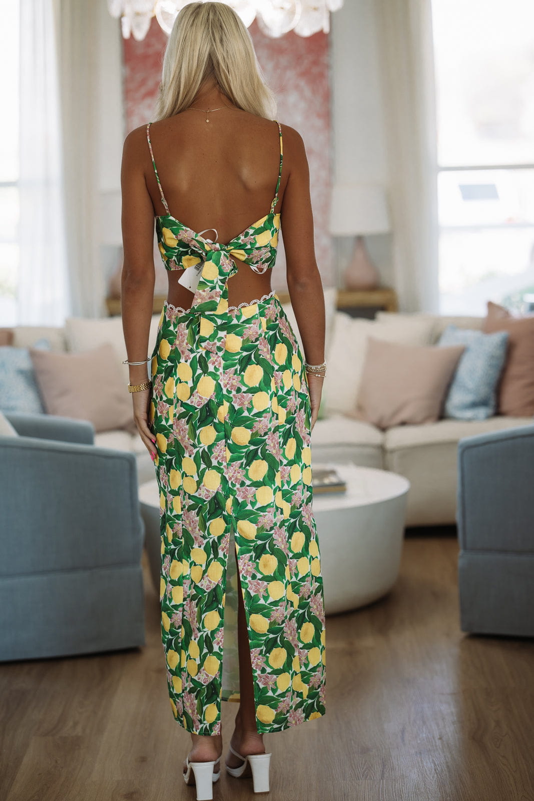 Barefoot Grove Top - Lemon Yellow and Green