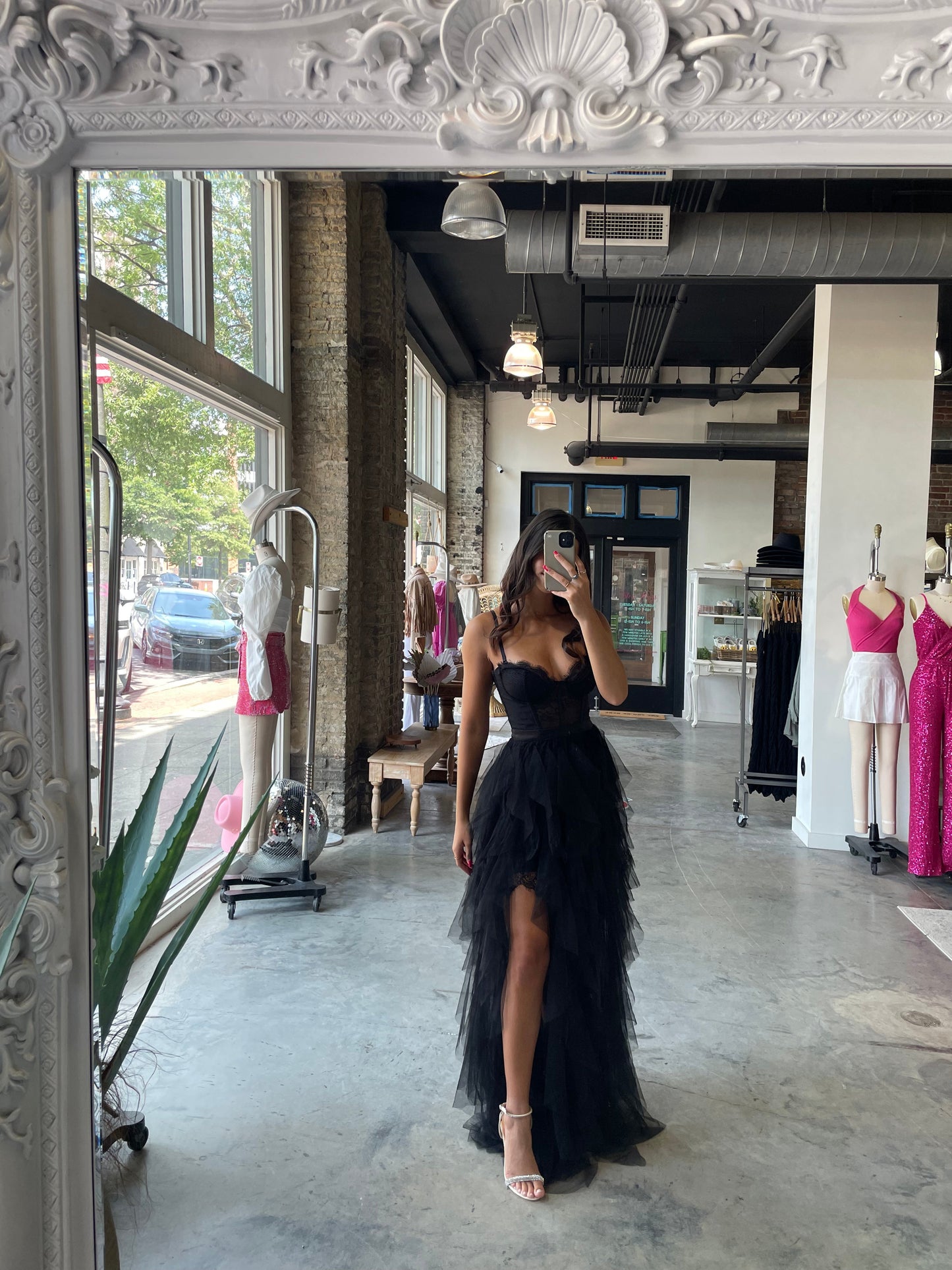 Heavenly Mesh Maxi Gown (Black) [PRE-ORDER]