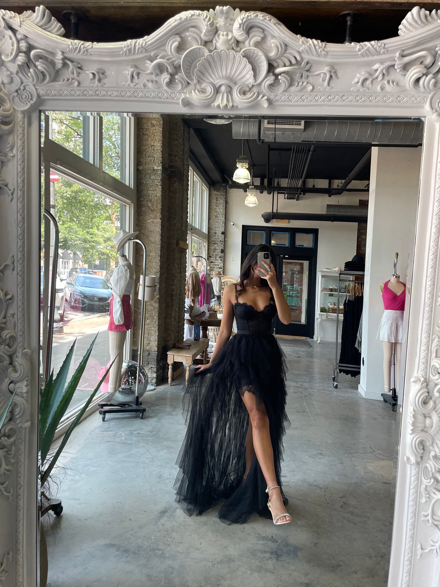 Heavenly Mesh Maxi Gown (Black) [PRE-ORDER]