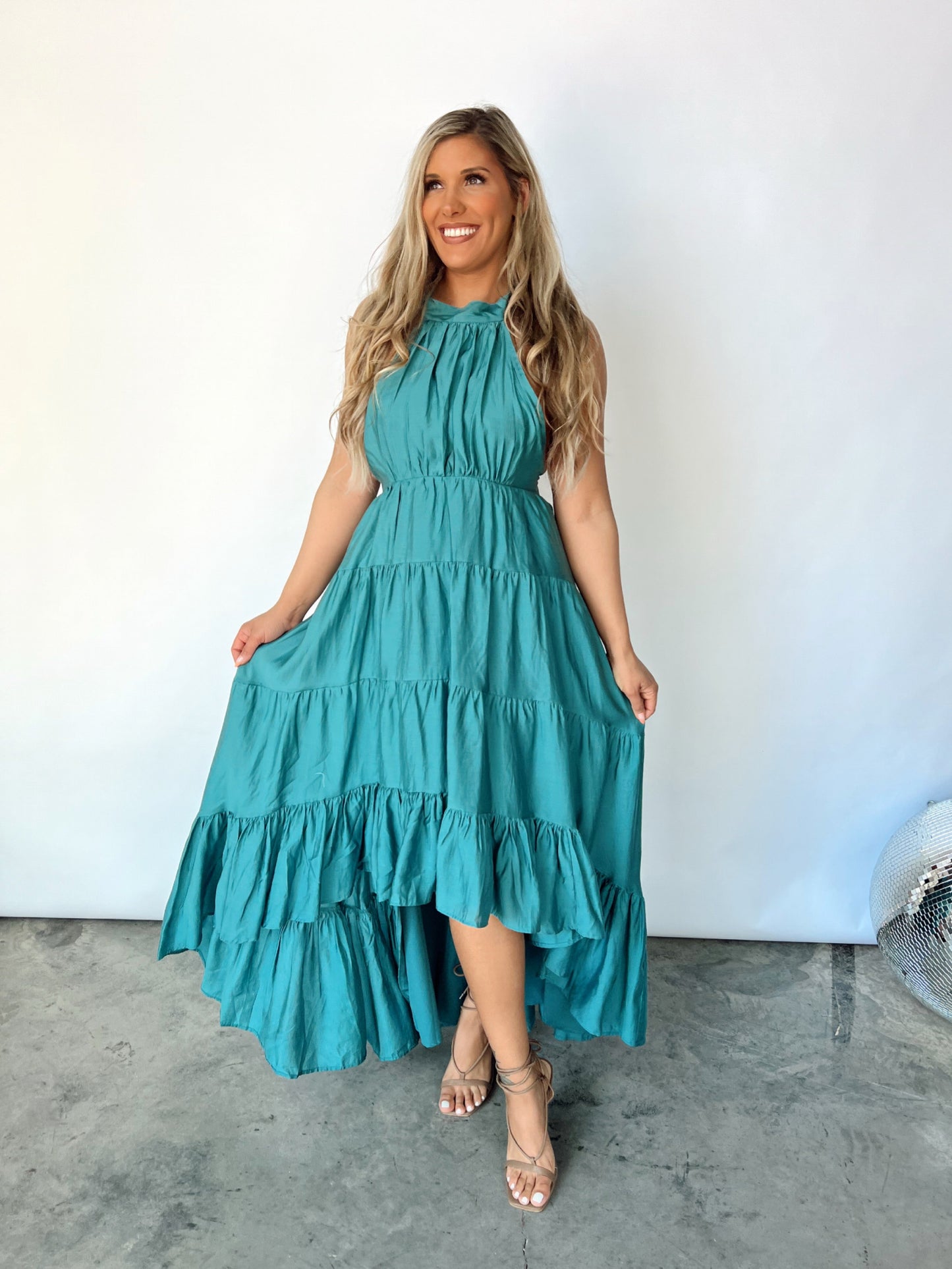 Greek Villa Halter Dress FINAL SALE