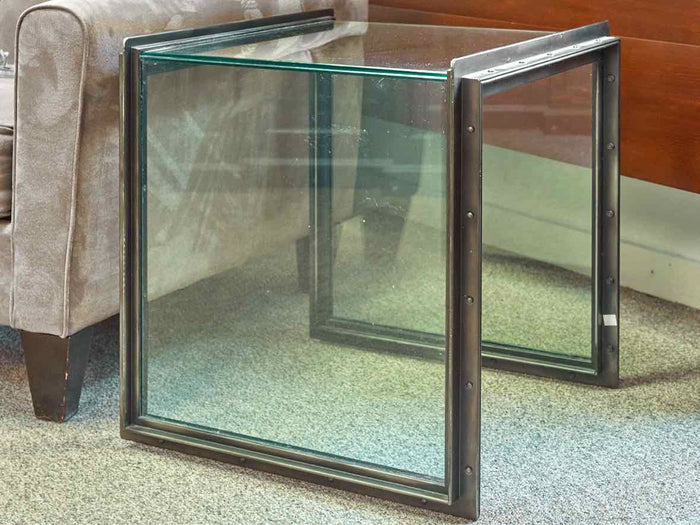 Iron & Glass Side Table