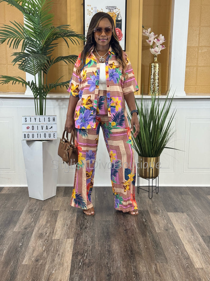Island Escape Pants Set