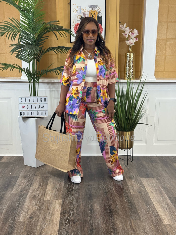 Island Escape Pants Set