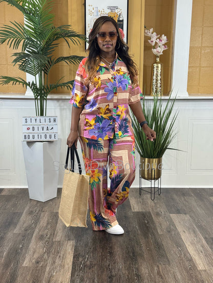 Island Escape Pants Set