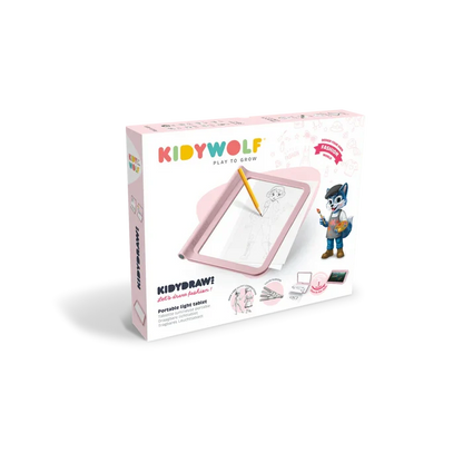 KIDYDRAW-PRO Portable LCD Drawing Tablet - Pink Fashion (DAMAGED PACKAGING)
