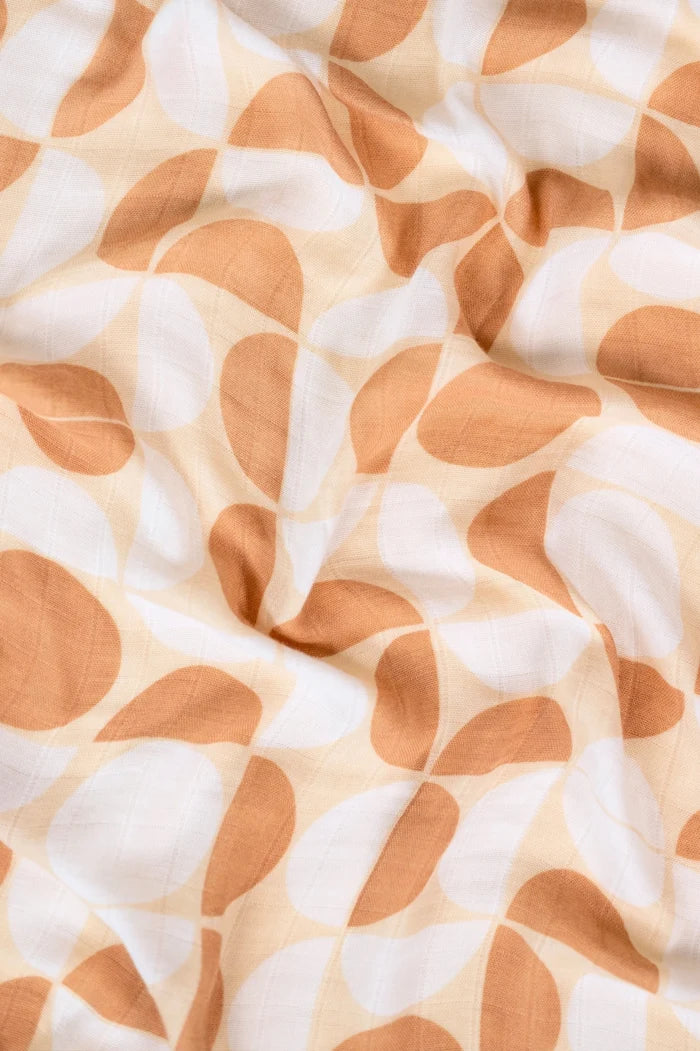 Kiin Organic Bamboo Cotton Muslin Swaddle -  Pebble