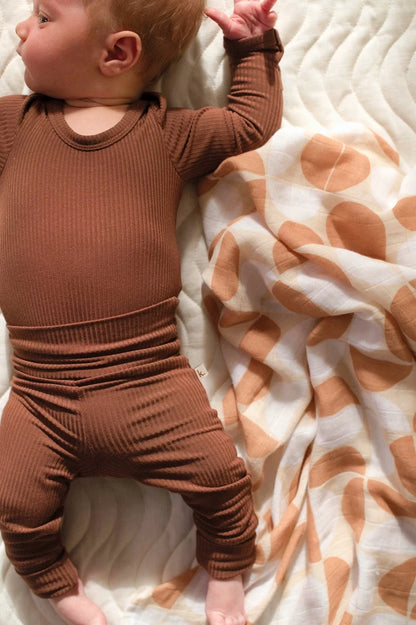 Kiin Organic Bamboo Cotton Muslin Swaddle -  Pebble