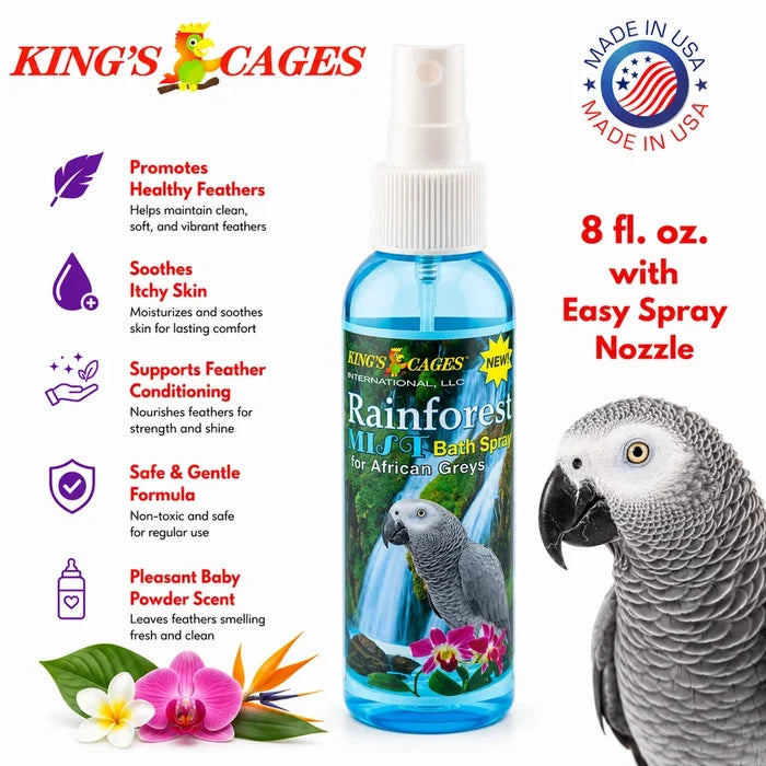 Kings - Rainforest Mist Bath Spray - African - Greys - 8 oz