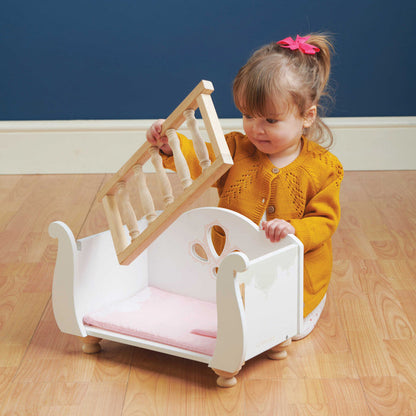 Le Toy Van Wooden Doll Bed