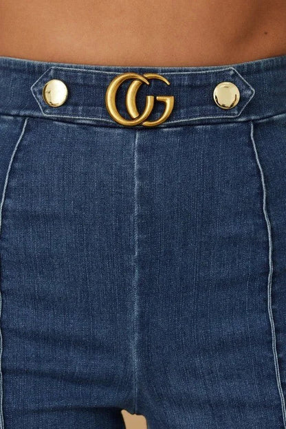 Luxe Line Sculpting Jeans- Blue
