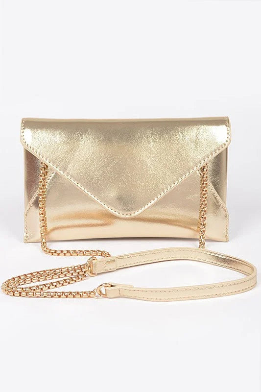 Luxe Metallic  Envelope Clutch