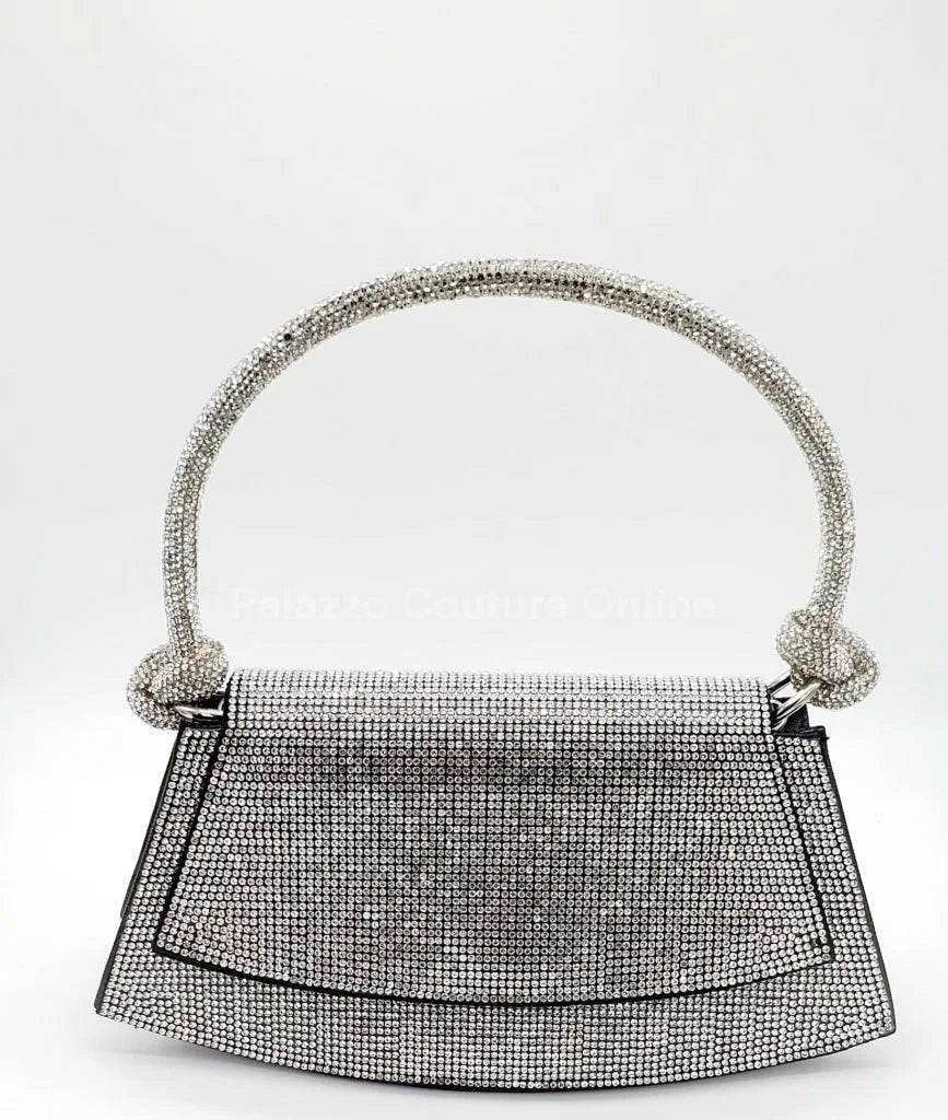 Maddie Rhinestone Handbag (Black)