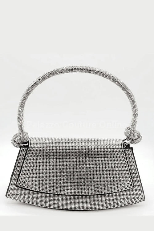 Maddie Rhinestone Handbag (Black)