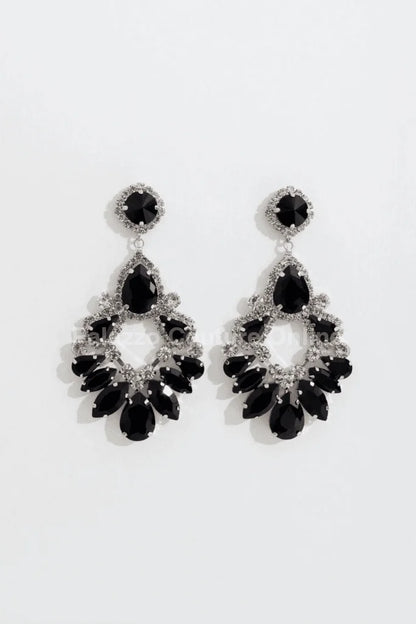 Marquise Crystal Drop Evening Earrings