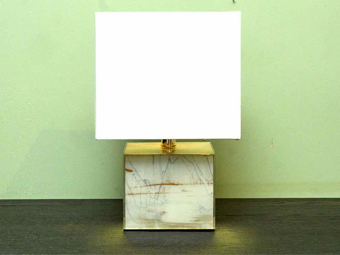 'Melody Washed' Acrylic & Linen Shade Table Lamp
