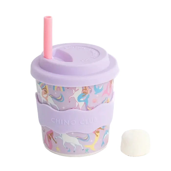 Mermaids and Unicorns Kids Keep Cup 240ml + Straw