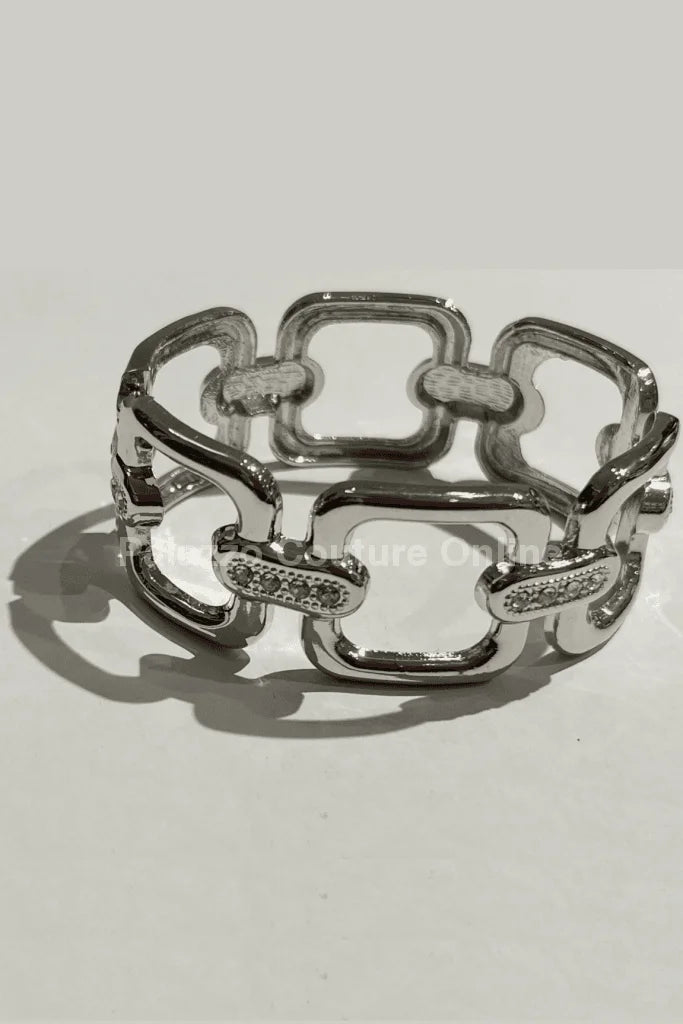 Metal Stainless Steel Bracelet (Silver)