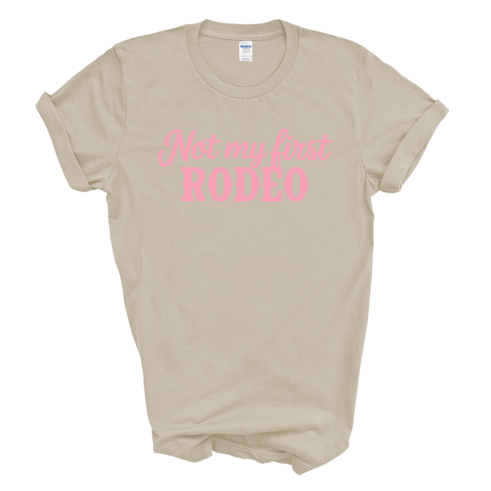 Not My First Rodeo Graphic Tee (Pink Print)