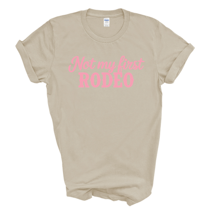 Not My First Rodeo Graphic Tee (Pink Print)