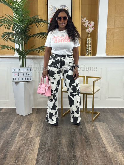 Not My First Rodeo Graphic Tee (Pink Print)