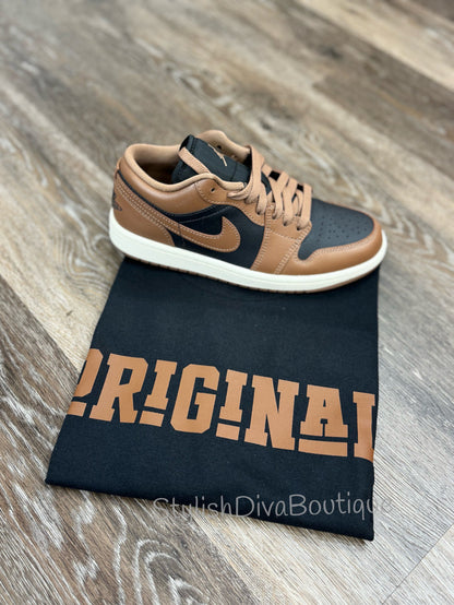 ORIGINAL Signature Graphic Tee (Black Shirt/Brown Print)