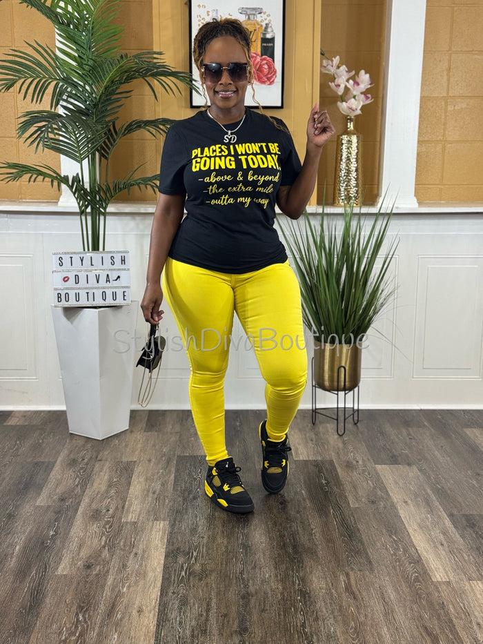 ORIGINAL Signature Graphic Tee (Black Shirt/Yellow Print)