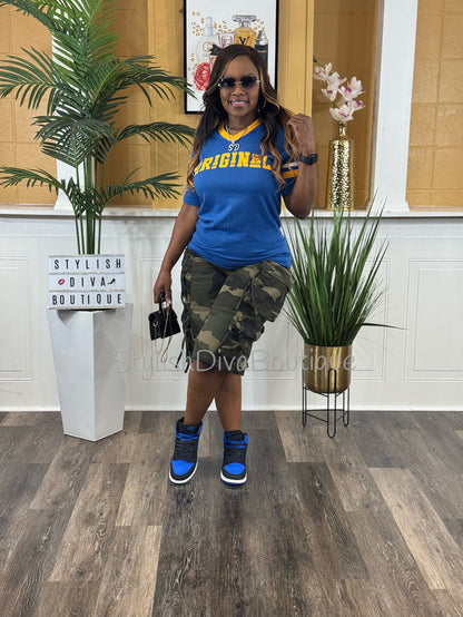 ORIGINAL Varsity Tee (Royal Blue/Gold/White)