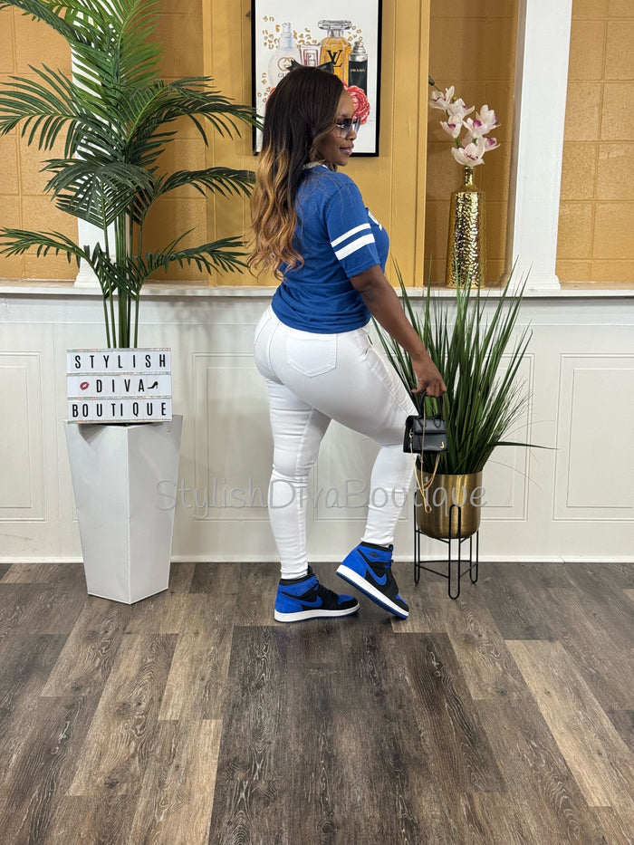 ORIGINAL Varsity Tee (Royal Blue/White)