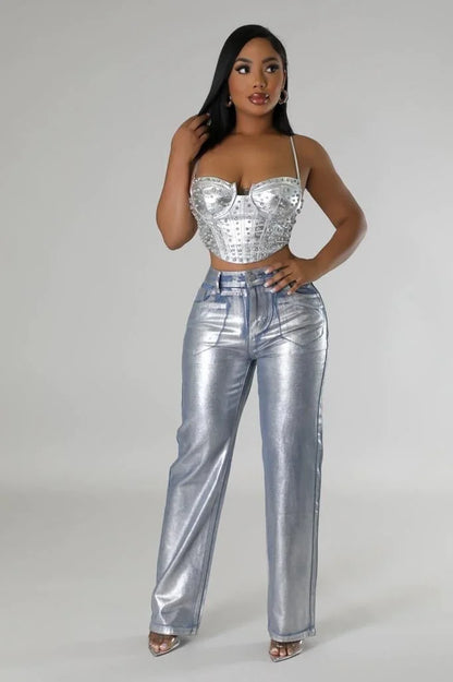 Perfect Fit Silver Jeans – High-Waisted