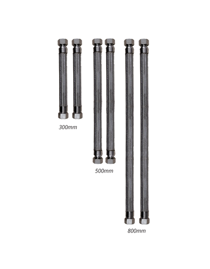 Pre-insulated Flexi Hose Kit - 300/500/800mm - Full Bore - Heat Pump Pro