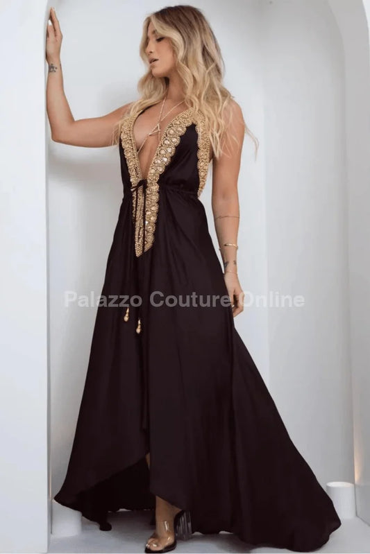 Private Oasis Maxi Dress ( Black)