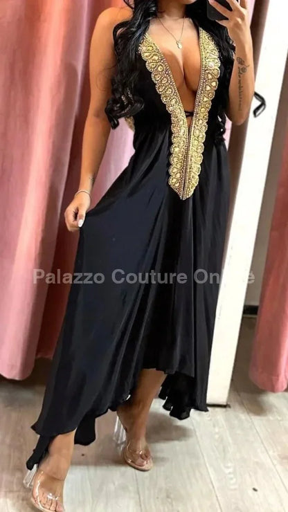 Private Oasis Maxi Dress ( Black)
