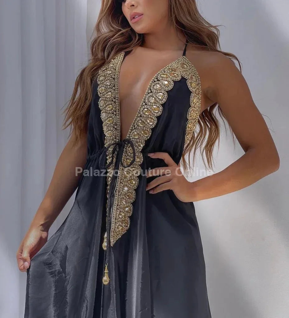 Private Oasis Maxi Dress ( Black)