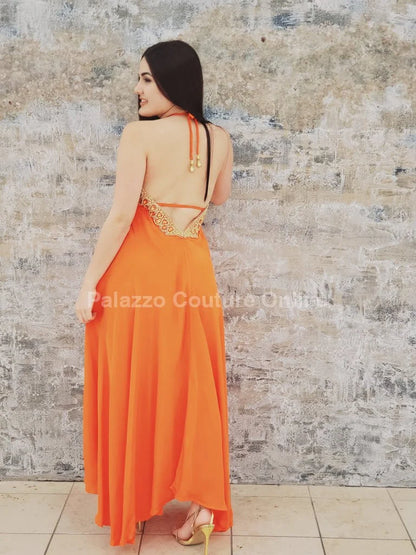 Private Oasis Maxi Dress (Orange)