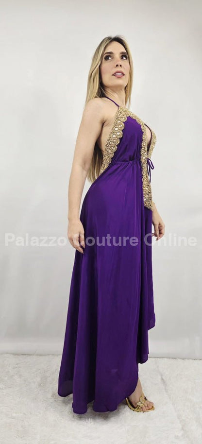 Private Oasis Maxi Dress ( Purple)
