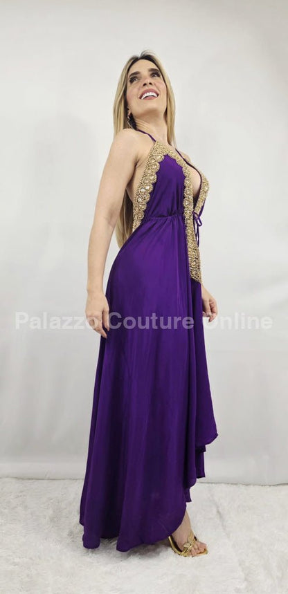 Private Oasis Maxi Dress ( Purple)