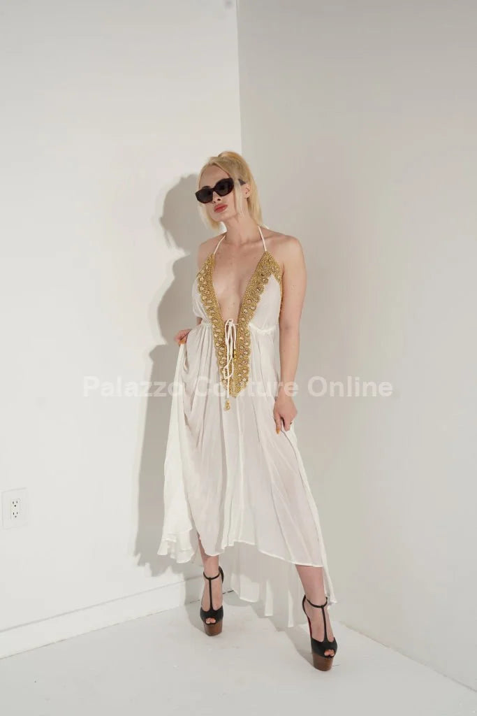 Private Oasis Maxi Dress ( White)