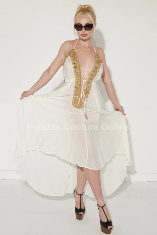 Private Oasis Maxi Dress ( White)