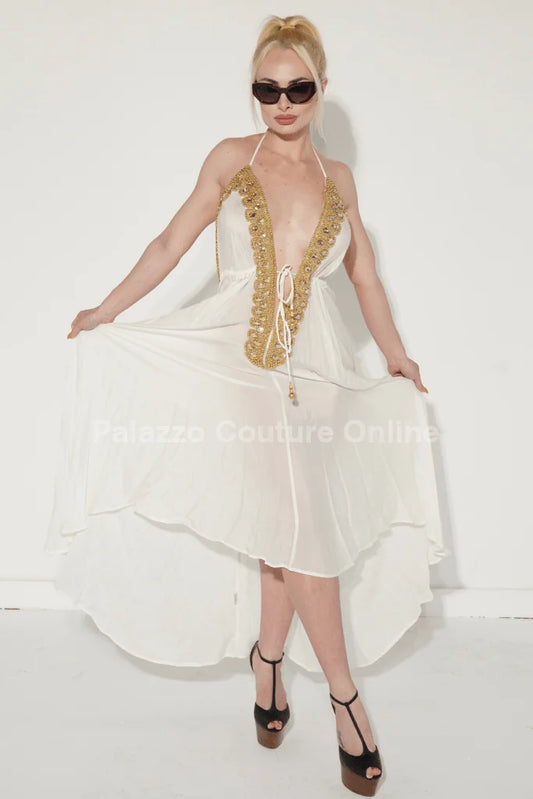 Private Oasis Maxi Dress ( White)