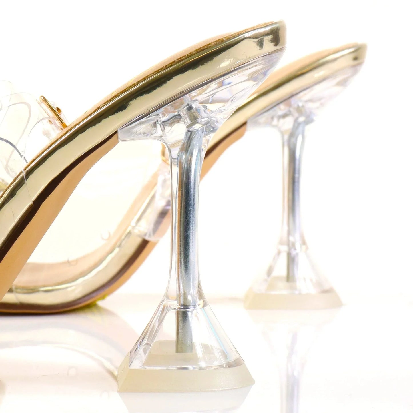 Quartz Bella Slingback Heels -Gold