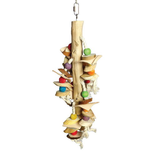 Real Wood with Hanging Wood Cylinders