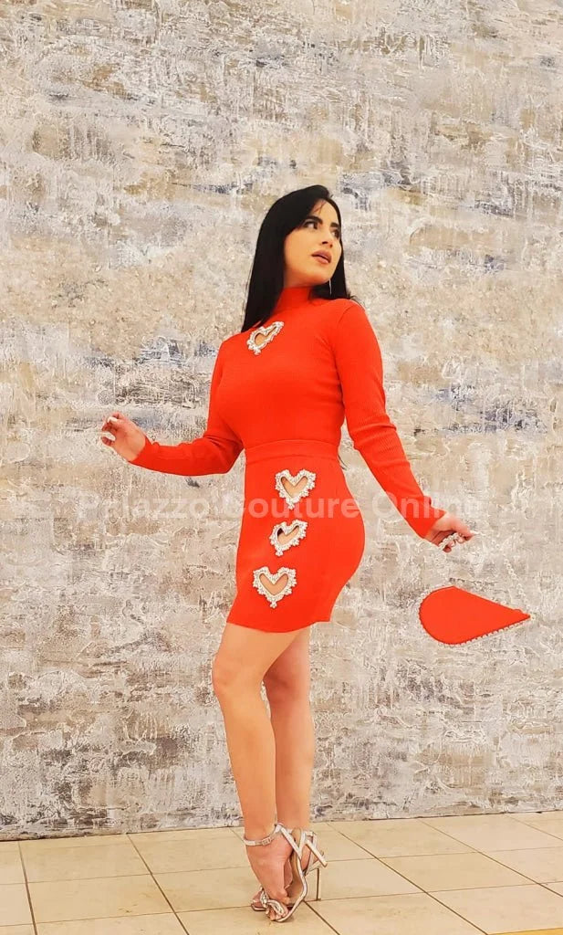 Red Sweet Melody Set - Skirt & Top Combo