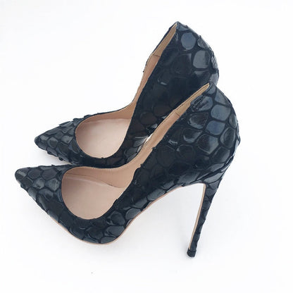 Black Autumn High Heeled Pumps - Sansa Costa