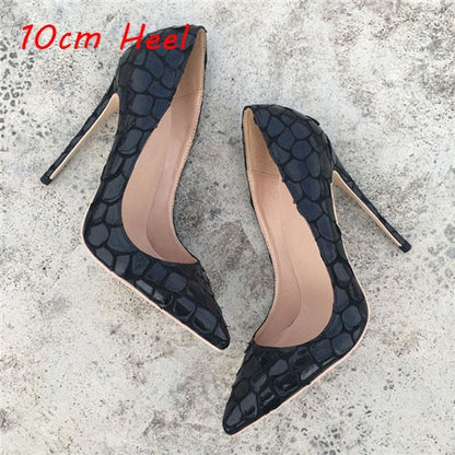Black Autumn High Heeled Pumps - Sansa Costa