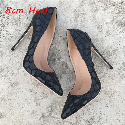 Black Autumn High Heeled Pumps - Sansa Costa